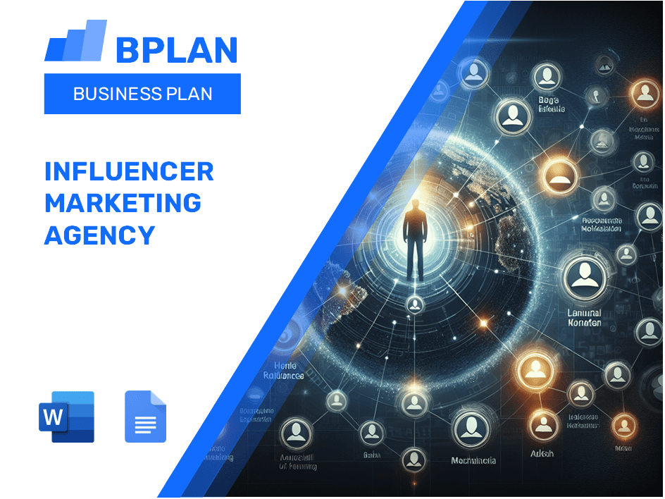 Plan d'affaires de l'agence de marketing d'influenceur