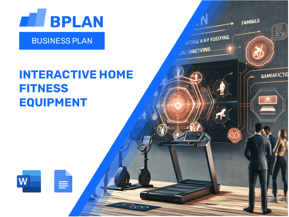 Plano de negócios de equipamentos interativos para fitness home