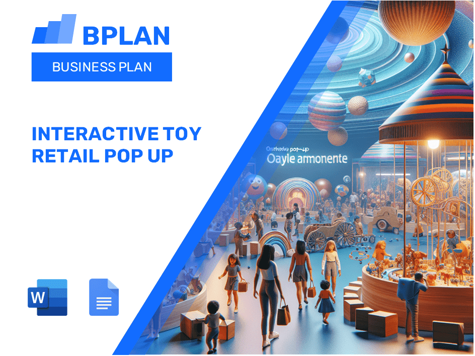 Interactive Toy Retail Pop Up Business Plan