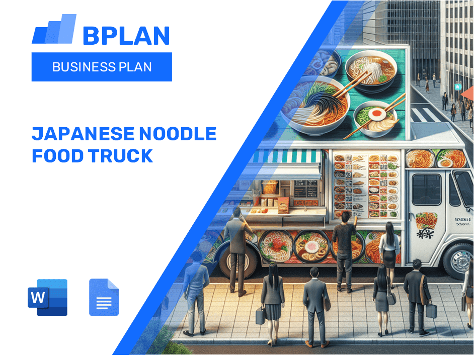 Japanese Noodle Food Truck Business Plan