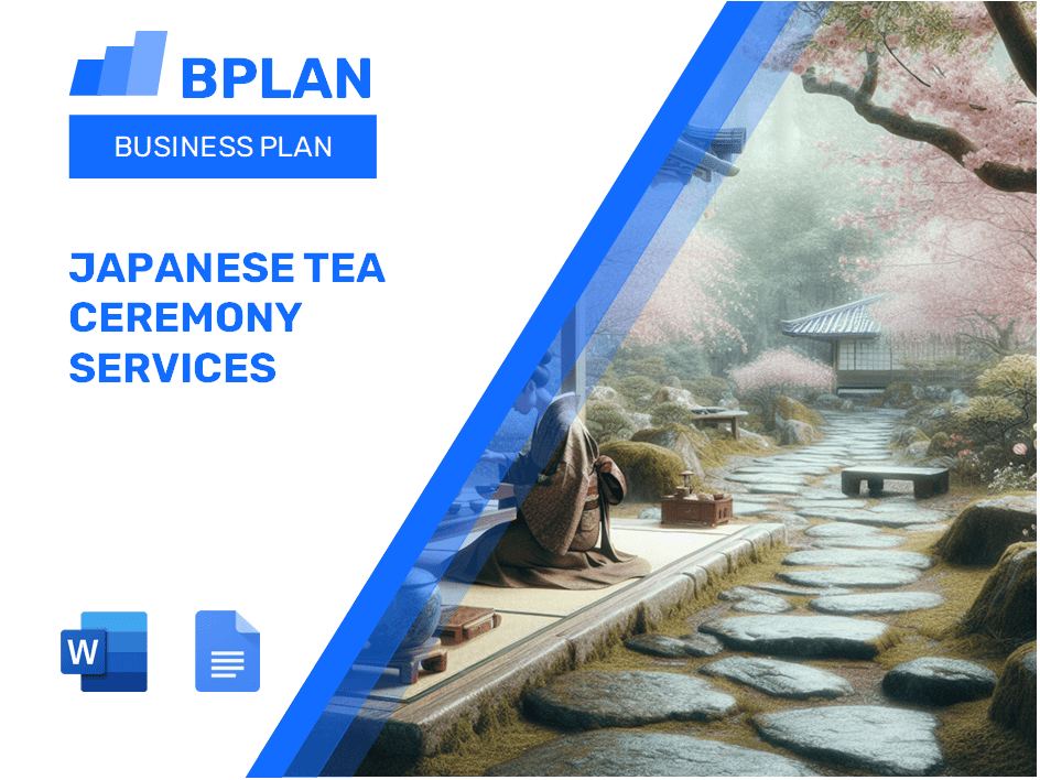 Plan de negocios de servicios de ceremonia de té japoneses