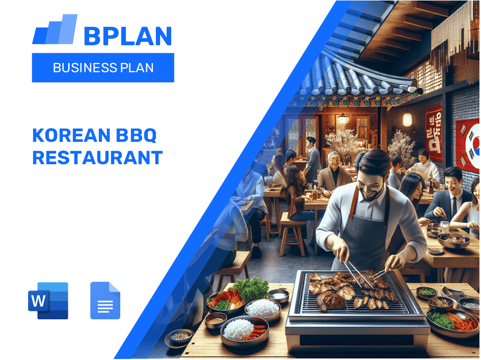 Plan d'affaires de la restauration BBQ Korean