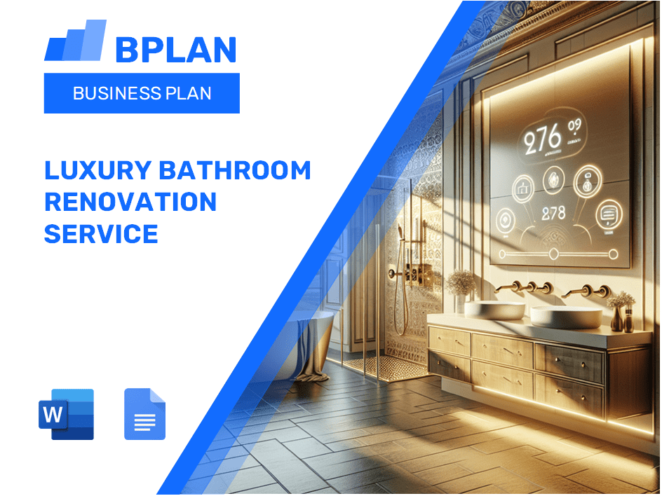 Luxury Bathroom Renovation Service Business Plan