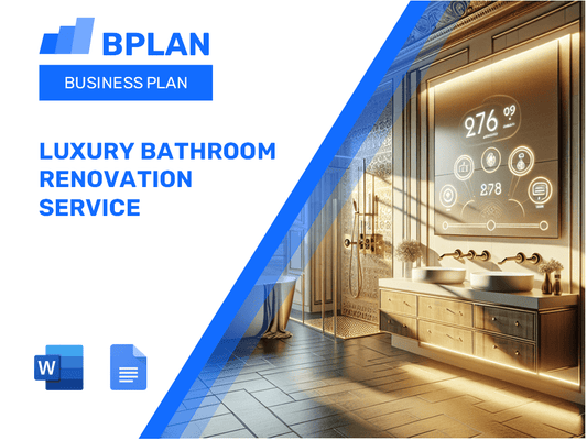 Luxury Bathroom Renovation Service Business Plan