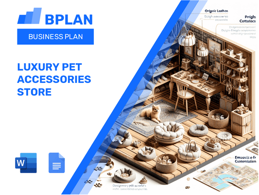 Luxury Pet Accessories Store Business Plan