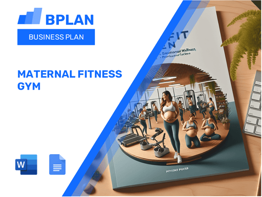 Plan de negocios de gimnasio de fitness maternal