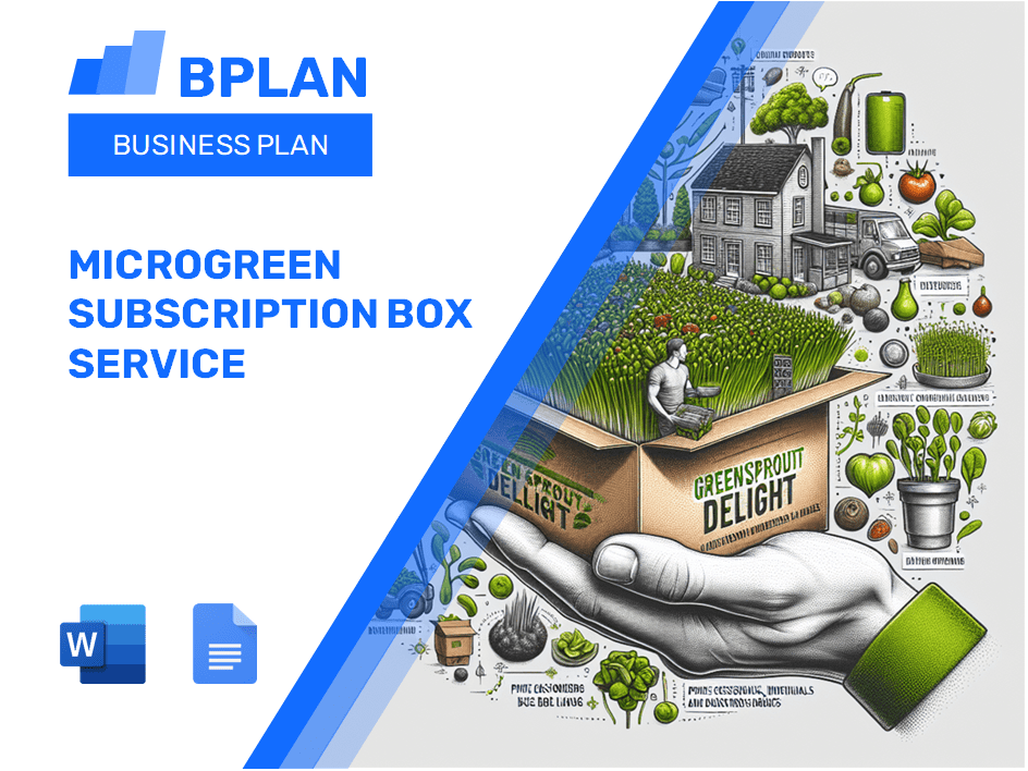 Microgreen Subscription Box Service Business Plan