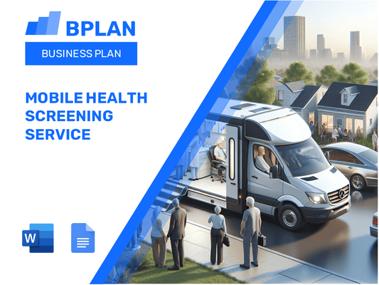 Mobile Health Screening Service Business Plan