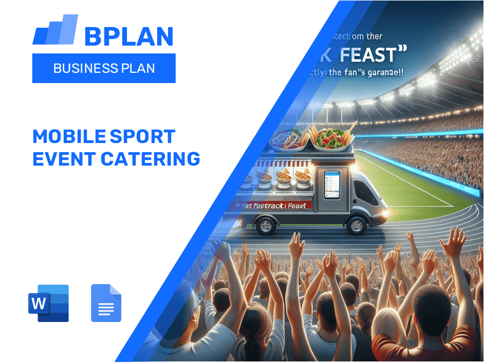 Plan de negocios de catering de eventos deportivos móviles