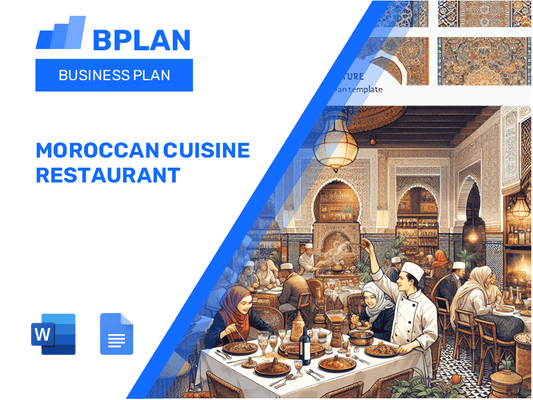 Plan d'affaires de la restauration de cuisine marocaine