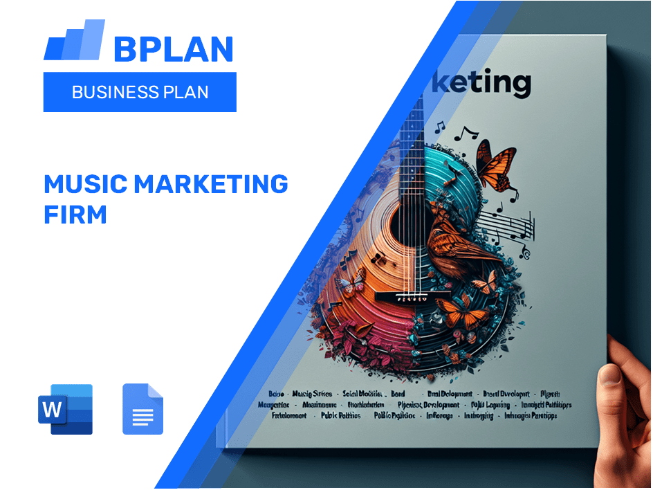 Plan de negocios de la empresa de marketing musical