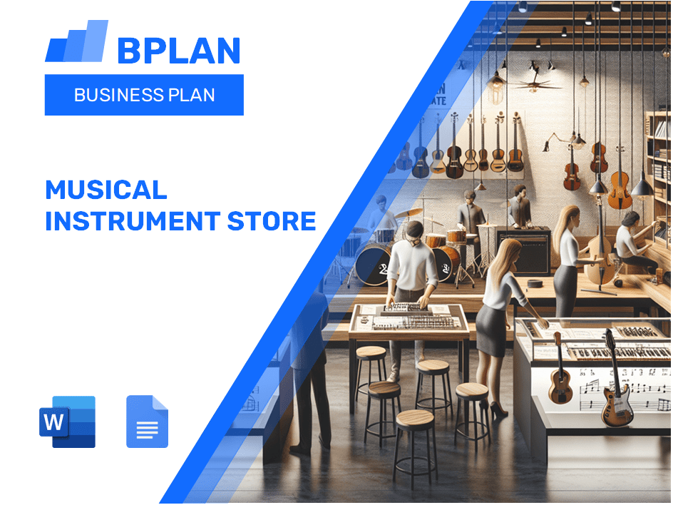 Plan d'affaires du magasin d'instruments de musique