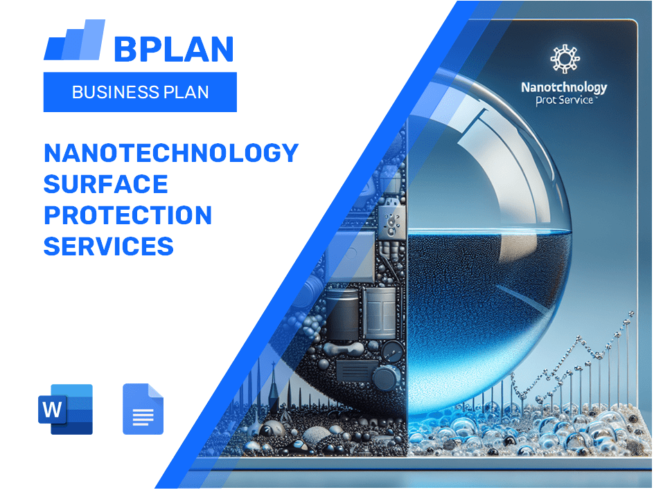 Plan de negocios de servicios de protección de superficie de nanotecnología