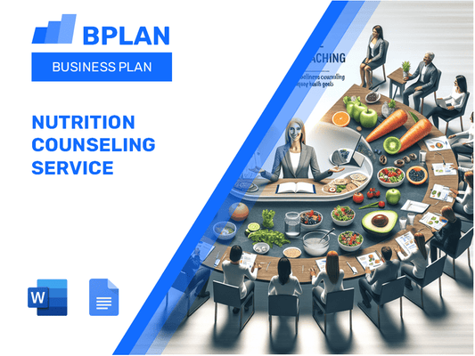 Plano de Negócios de Serviço de Aconselhamento de Nutrição