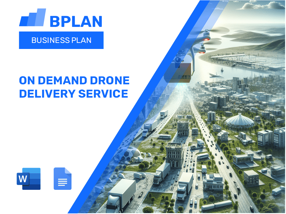 On Demand Drone Delivery Service Business Plan