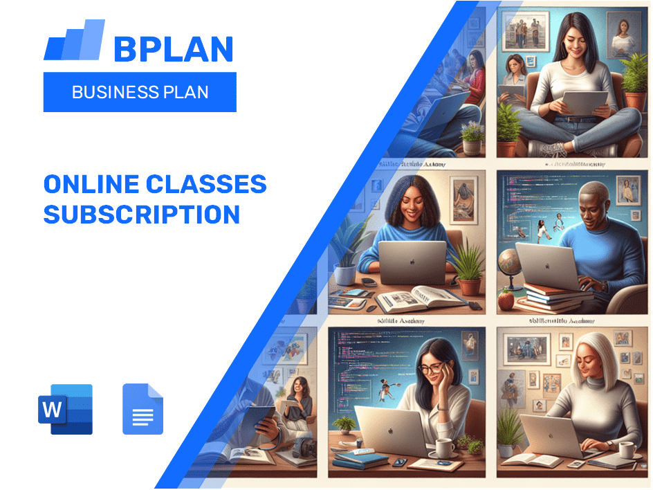 Online Classes Subscription Business Plan