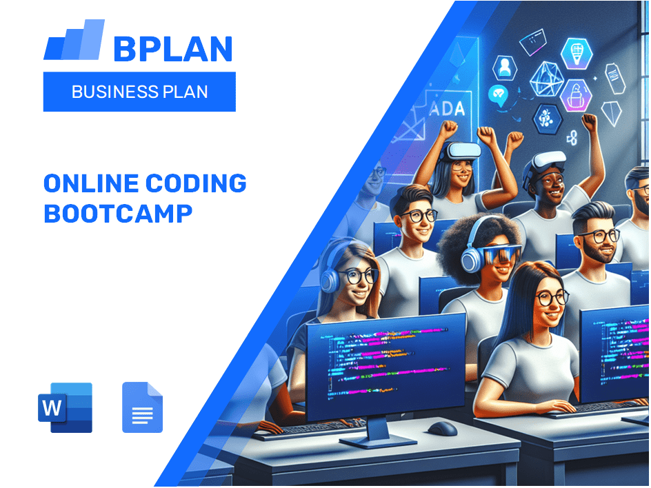 Plan d'affaires de bootcamp en ligne