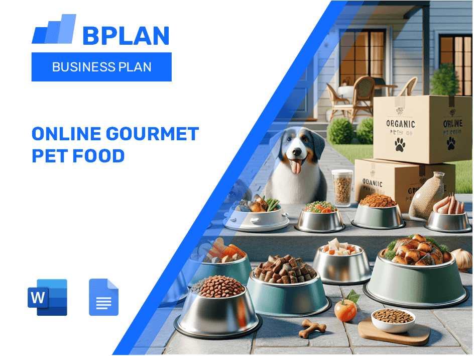 Online Gourmet Pet Food Business Plan