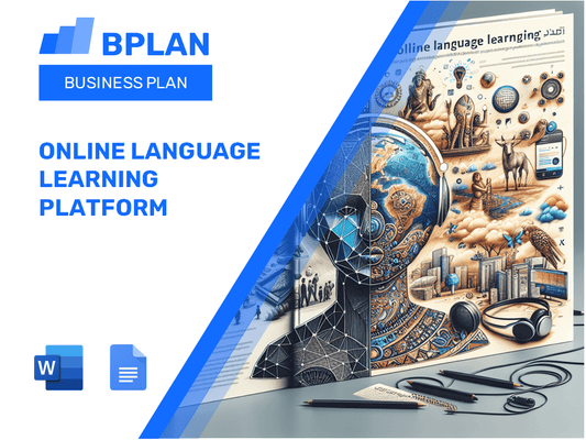 Plan d'affaires de la plate-forme d'apprentissage des langues en ligne