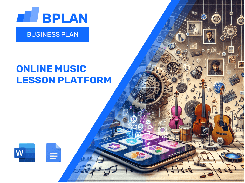 Plan d'affaires de la plate-forme de leçon de musique en ligne