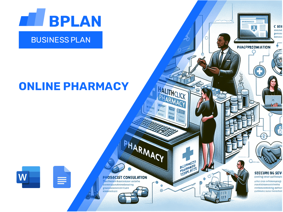 Plan d'affaires en pharmacie en ligne