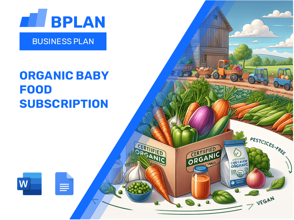 Organic Baby Food Subscription Business Plan