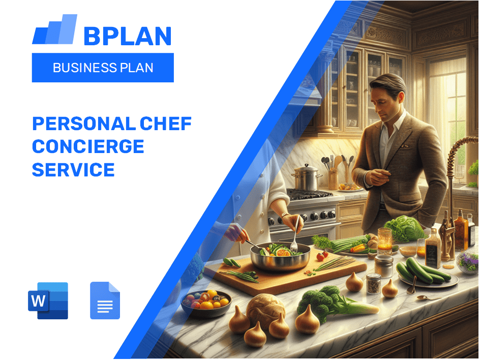 Plan de negocios de servicios de conserje de chef personal