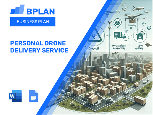 Plano de negócios de serviço de entrega de drones pessoais