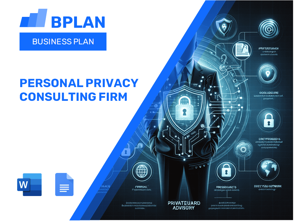 Plano de negócios da empresa de consultoria de privacidade pessoal