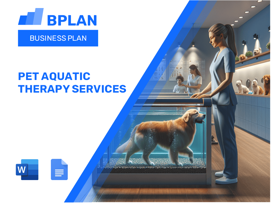 Pet Aquatic Therapy Services Business Plan