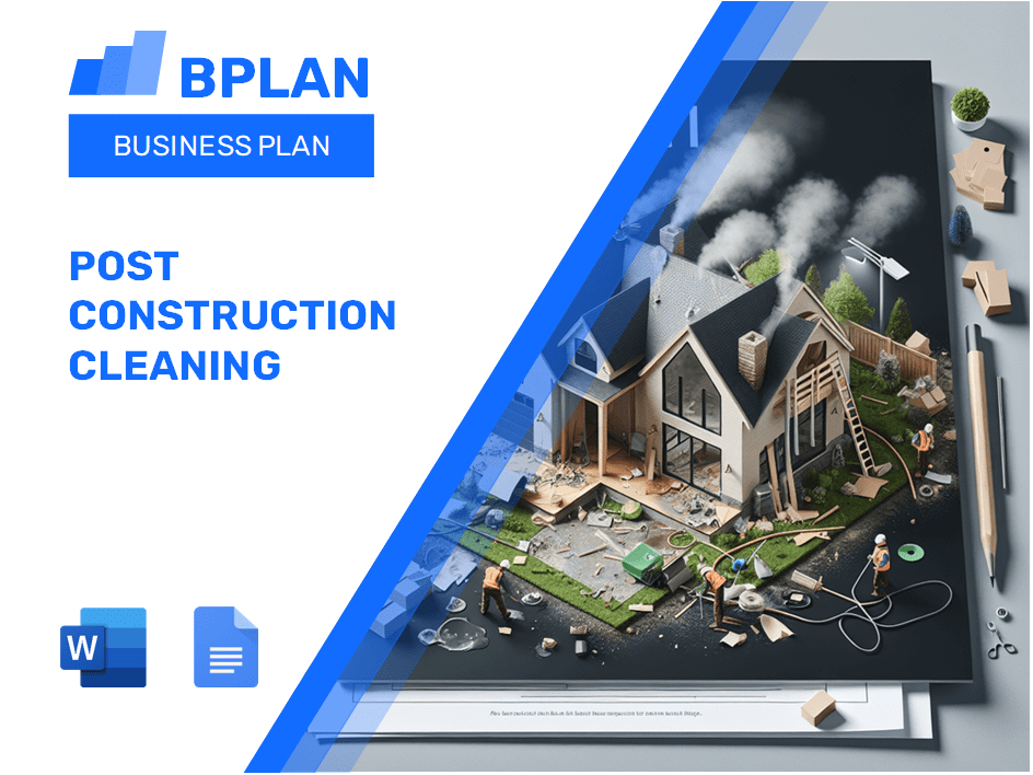 Post construction Cleaning Business Plan