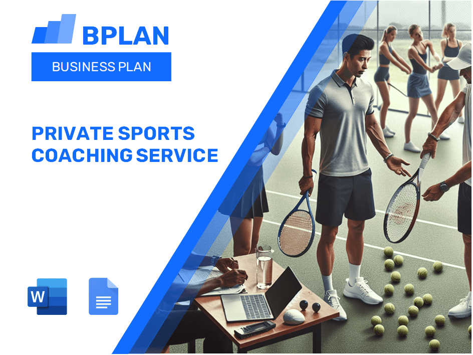 Plan de negocios de servicio de coaching deportivo privado