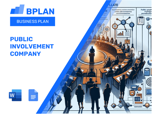 Plano de negócios da empresa de envolvimento público