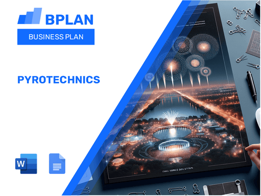 Plano de negócios de pirotecnia