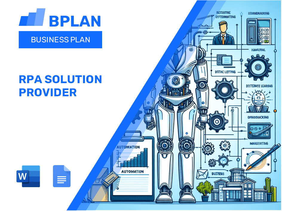 Plano de negócios do provedor de soluções RPA