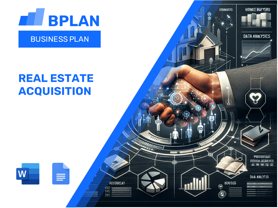 Plano de negócios de aquisição imobiliária