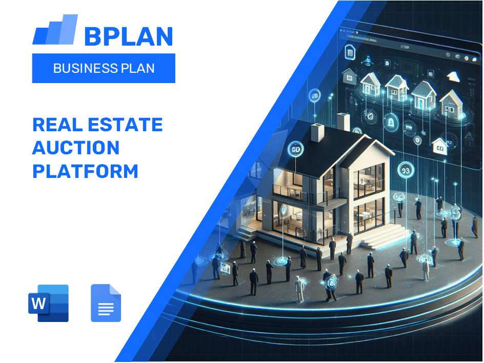 Plano de negócios de plataforma de leilão imobiliário