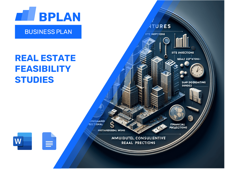 Real Estate Feasibility Studies Business Plan