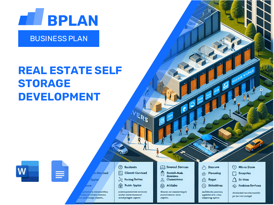 Plano de negócios de desenvolvimento de auto -armazenamento imobiliário