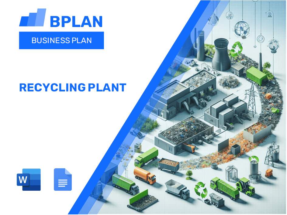 Plano de negócios de reciclagem de plantas