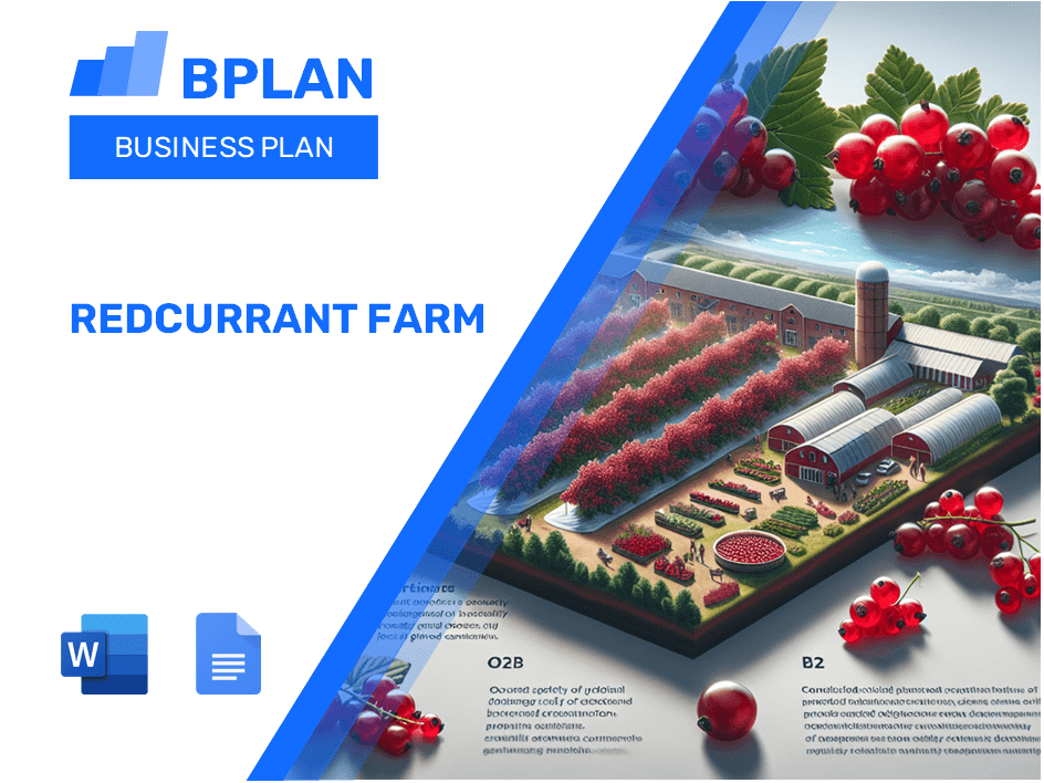 Plano de negócios agrícolas de groselha