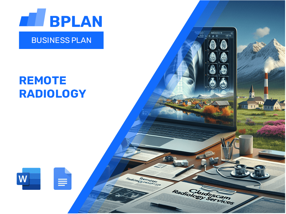 Plano de negócios de radiologia remota