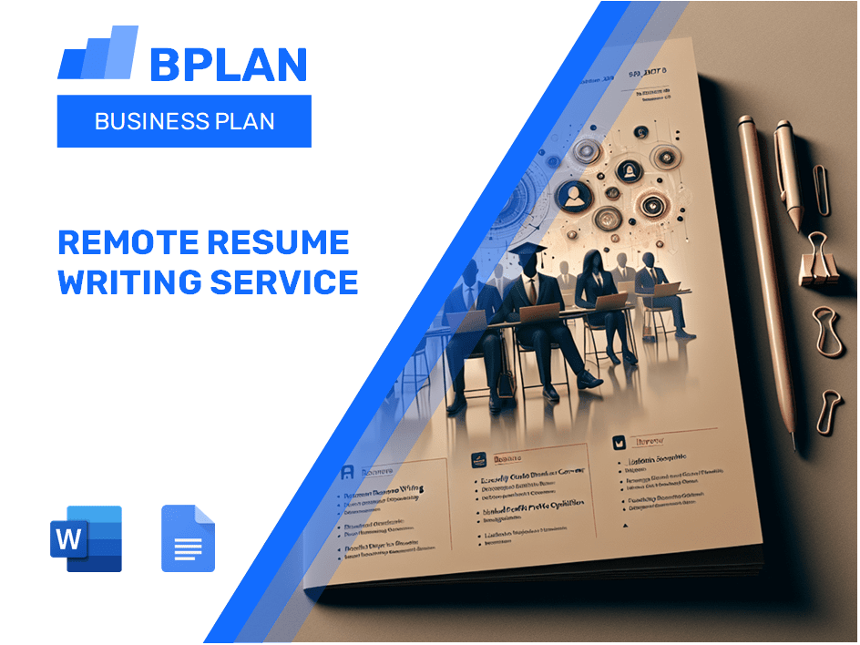 Remote Resume Writing Service Business Plan