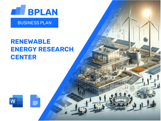 Plano de negócios do Centro de Pesquisa de Energia Renovável