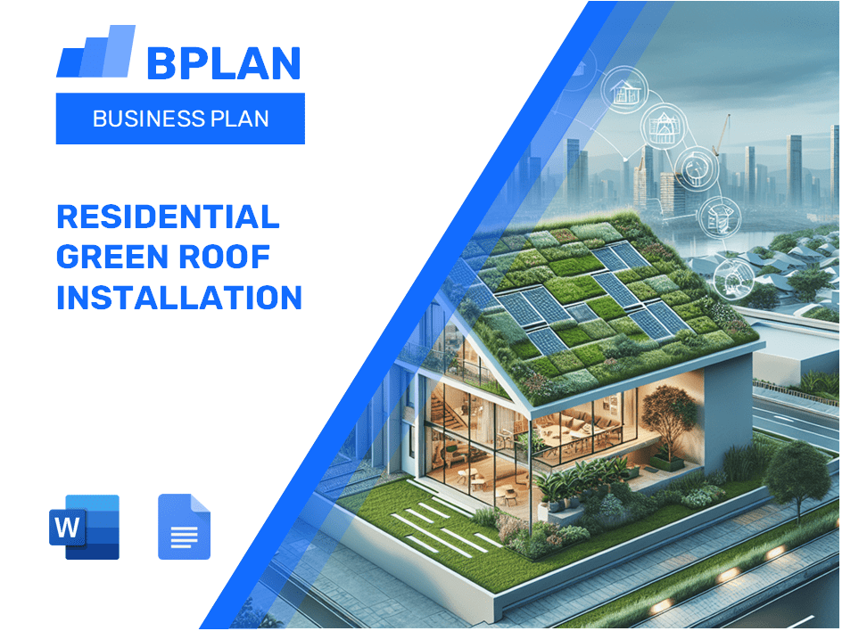 Plano de negócios de instalação de telhado verde residencial