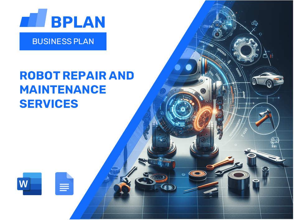 Plan de negocios de servicios de reparación y mantenimiento de robots