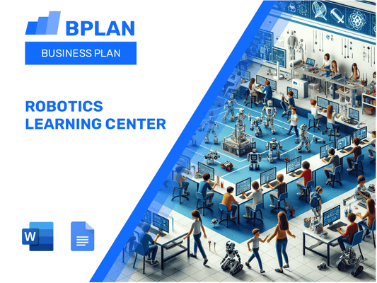 Plano de negócios do Centro de Aprendizagem de Robótica