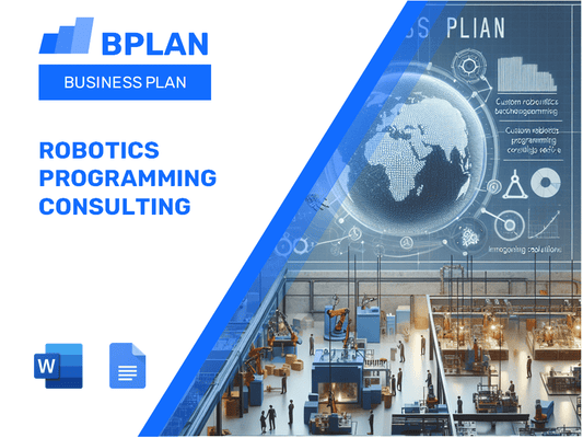 Robotics Programming Consulting Business Plan