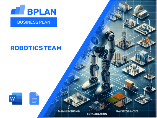 Plano de negócios da equipe de robótica