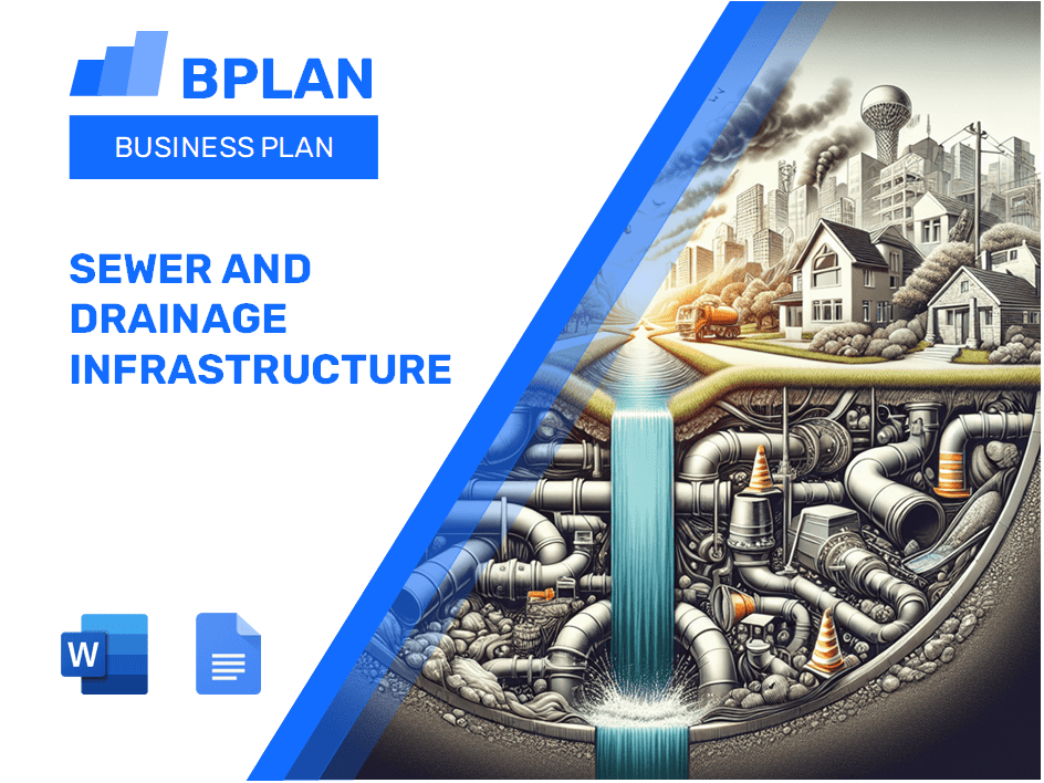 Plano de negócios de infraestrutura de esgoto e drenagem